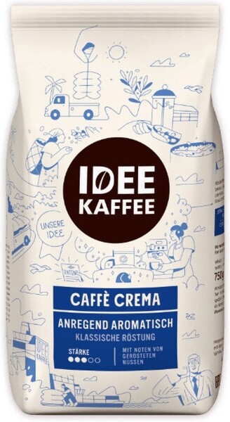 Idee Kaffee Caffè Crema - café em grão - 750 gramas