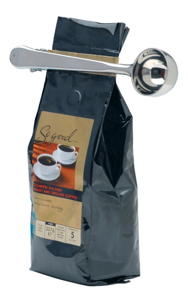 La Cafetière - Colher medidora de café e clip de bolso - aço inoxidável