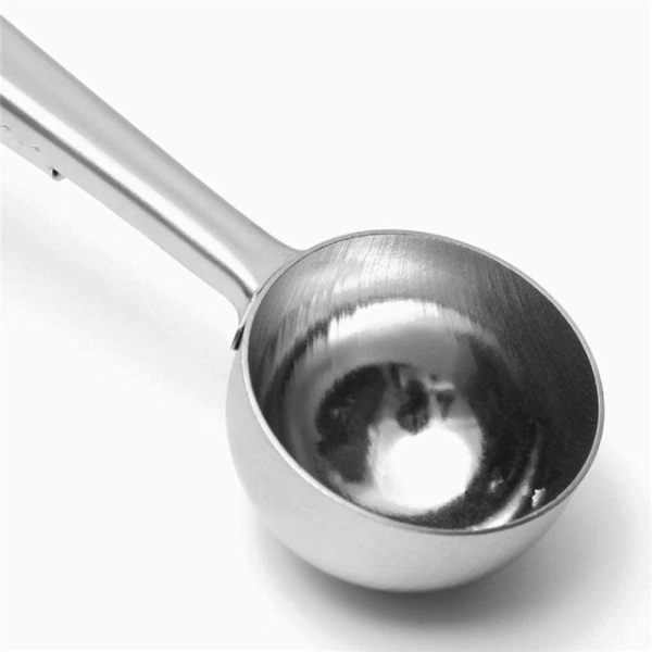 La Cafetière - Colher medidora de café e clip de bolso - aço inoxidável