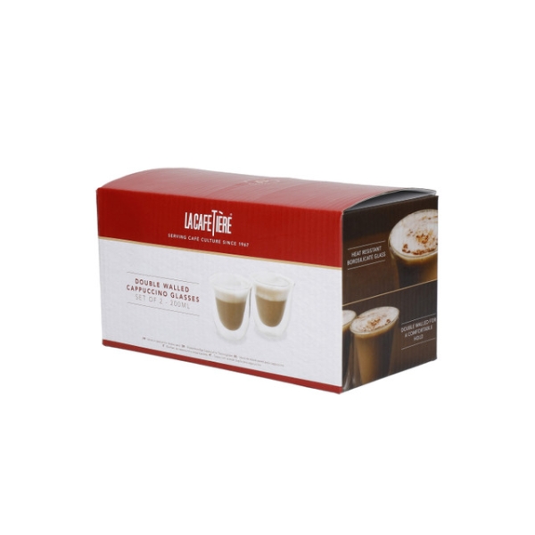 La Cafetière - Copos para Cappuccino com parede dupla - 2 peças