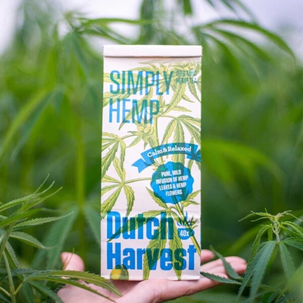 Simply Hemp - Chá de cânhamo puro 40 gramas - Chá a granel Dutch Harvest