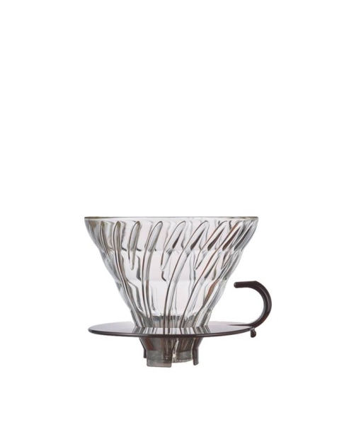 Gotejador Hario V60 - vidro preto tamanho 02
