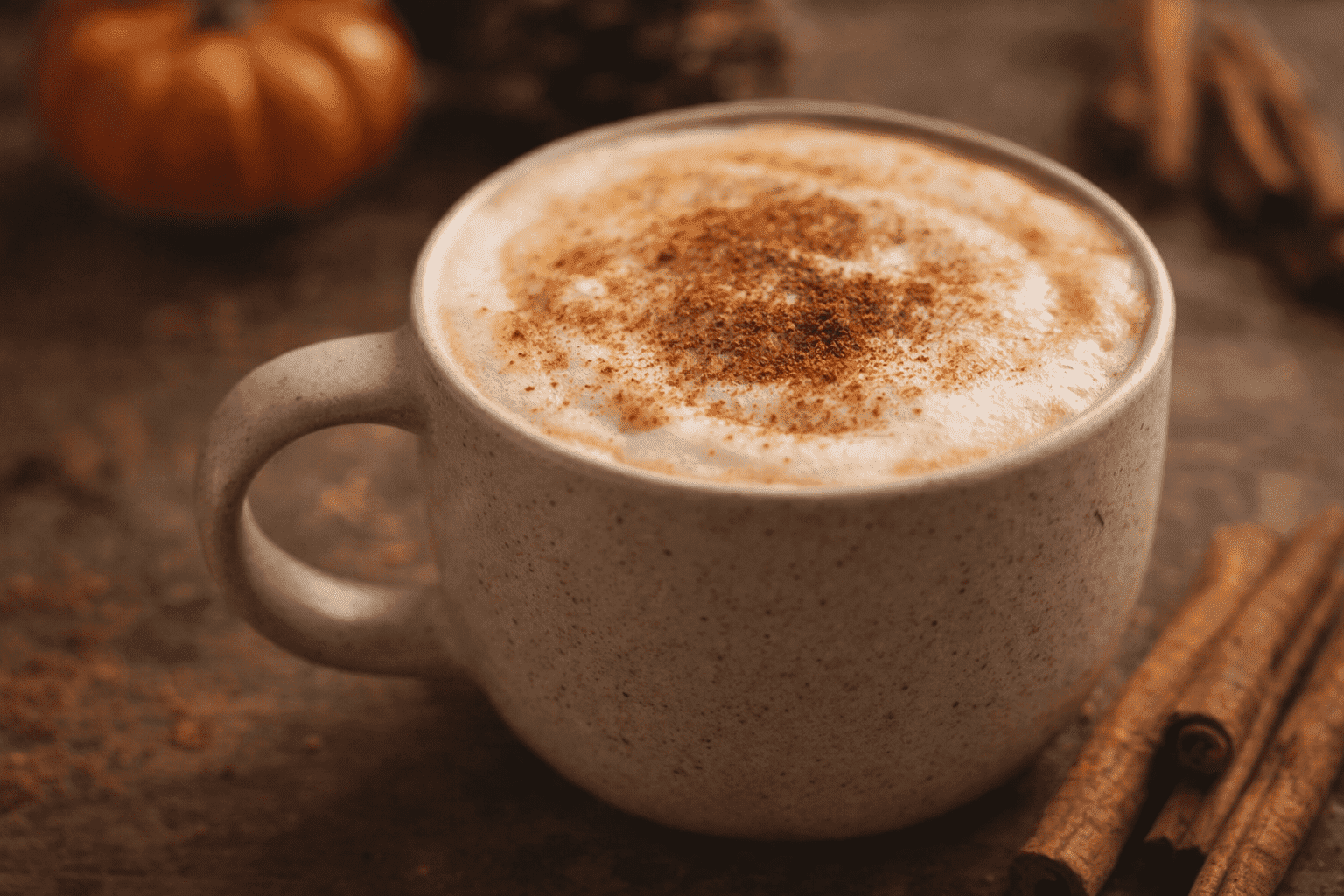 Pumpkin spice latte: uma bebida especiada de outono