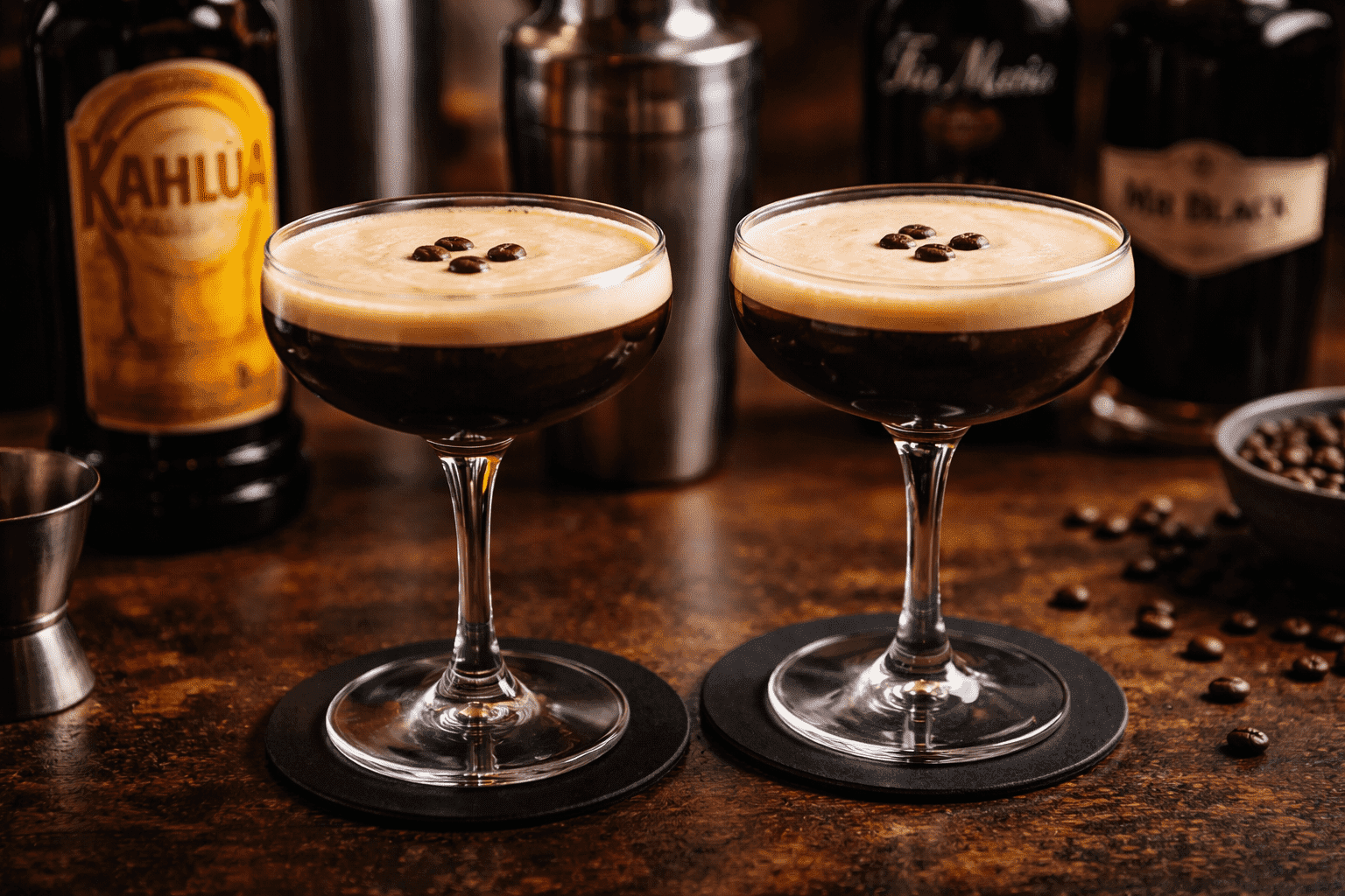 Que licor de café vai num Espresso Martini?
